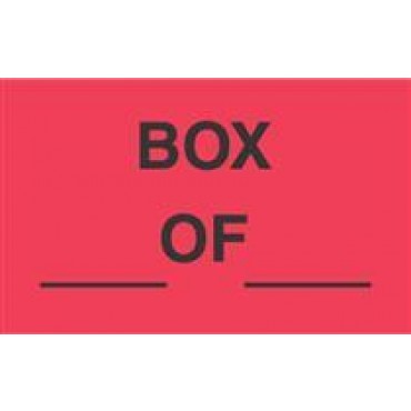 3 x 5 Box ___ OF ___ Label